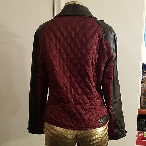 VINCE CAMUTO LEATHER QUILTED JACKET - Picture 5 of 8